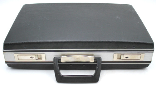17x12x4" Gray Hardside Hard Shell TROLITE Briefcase Snap Lock No Key +++++++++++