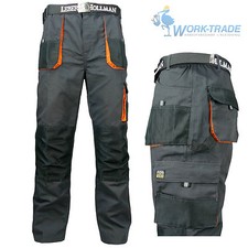 Arbeitshose Multifunktion Bundhose Hose Herren grau schwarz orange Gr. 46-62