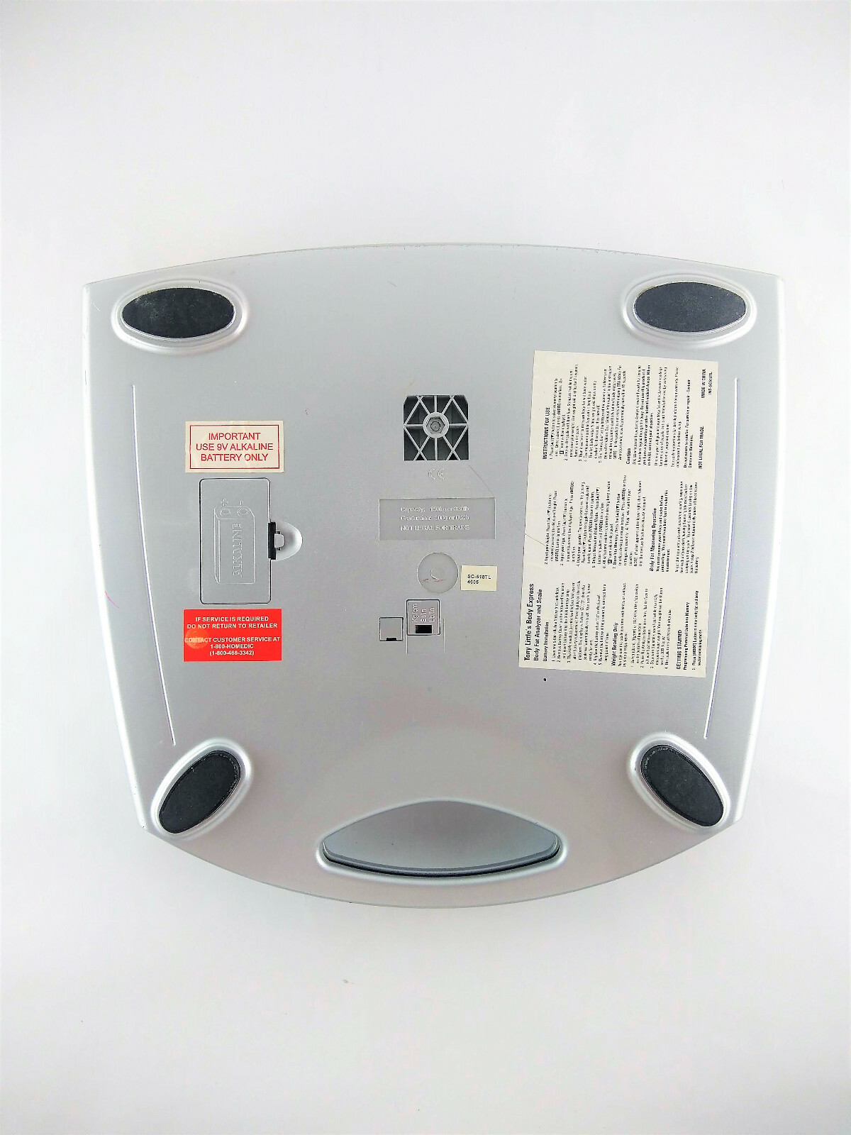 Homedics Tony Little's Body Express Body Fat Analyzer & Scale SC518TL