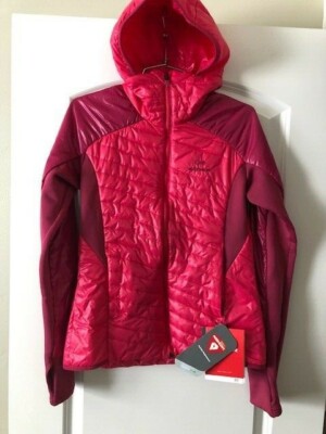 NEW Eider Valdez Hoodie Primaloft Jacket Womens US 10 Berry Packable Ski $229
