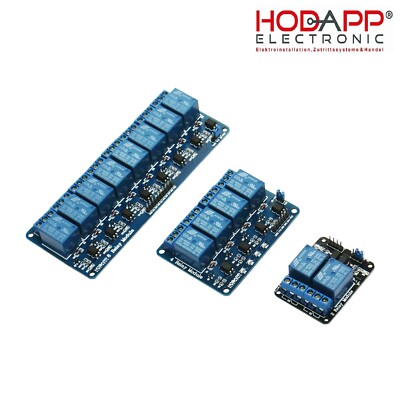 2/4/8-Kanal Relais Modul (5V/12V) Optokoppler 2/4/8 Channel Relay für Arduino /