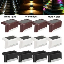 Outdoor Solar LED Bright Deck Lights Path Garden Pathway Patio Stairs Fence Lamp