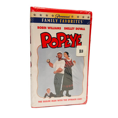 SEALED  Popeye VHS Film 1980 ROBIN WILLIAMS Shelley Duval Paramount Pictures