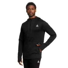 NEW Men's Reebok Velocity Textured Slim Fit 1/2 Zip Performance Hoodie Size L