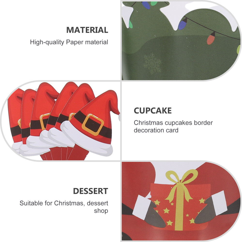 48 Pcs Party Cake Ornament Christmas Cupcake Cups Papers Sweet Bowls eBay