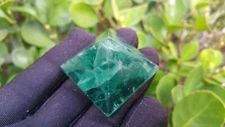 AAA 41g beautiful Natural fluorite Crystal PYRAMID  2516