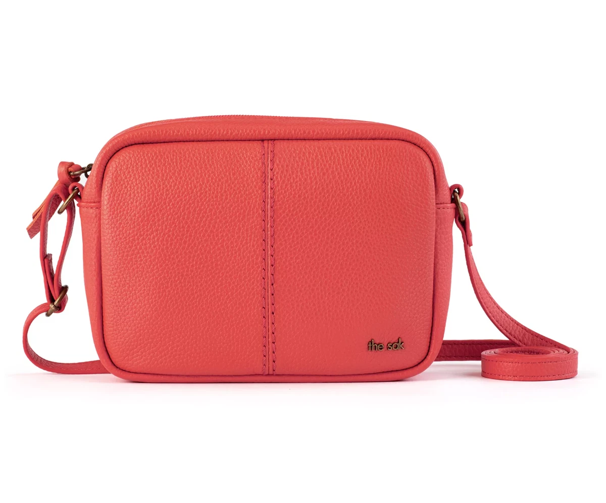 NWT 129 THE SAK DE YOUNG CAYENNE LEATHER CAMERA CROSSBODY BAG