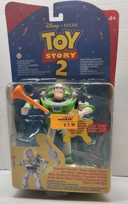 Disney Pixar Toy Story 2 Buzz Lightyear Thunder Punch Action