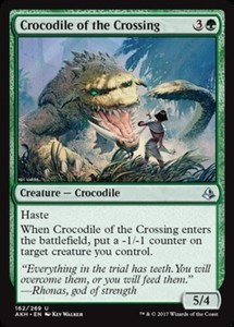 Crocodile of the Crossing x4 - Amonkhet - NM-Mint, English - Amonkhet