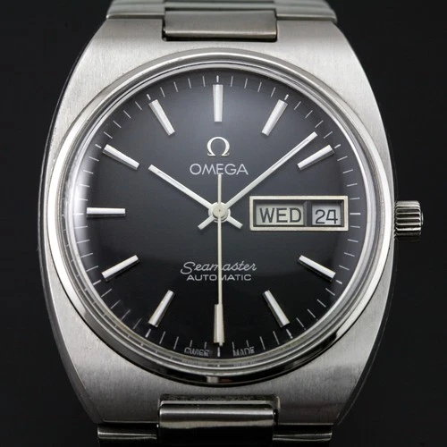 SERVICED OMEGA SEAMASTER  CAL 1022 23 JEWELS  MEN`S  AUTOMATIC DAY DATE  WATCH