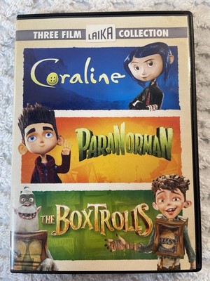 Three Film Laika Collection: Coraline, ParaNorman & The Boxtrolls DVD, 2015 