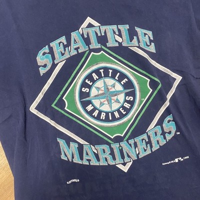 SEATTLE MARINERS logo baseball team MLB navy t-shirt QT7925