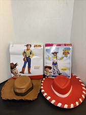 Sombreros de Disfraz Toy Story “Woody & Jessie” Talla 4-6 (2 Sombreros de Vaquero en Total)