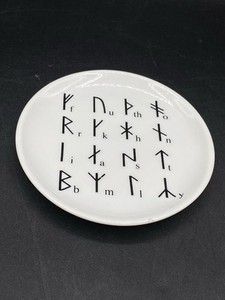 Norse Rune 4” Coaster Butter Pat Elder Futhark Rune Style Viking