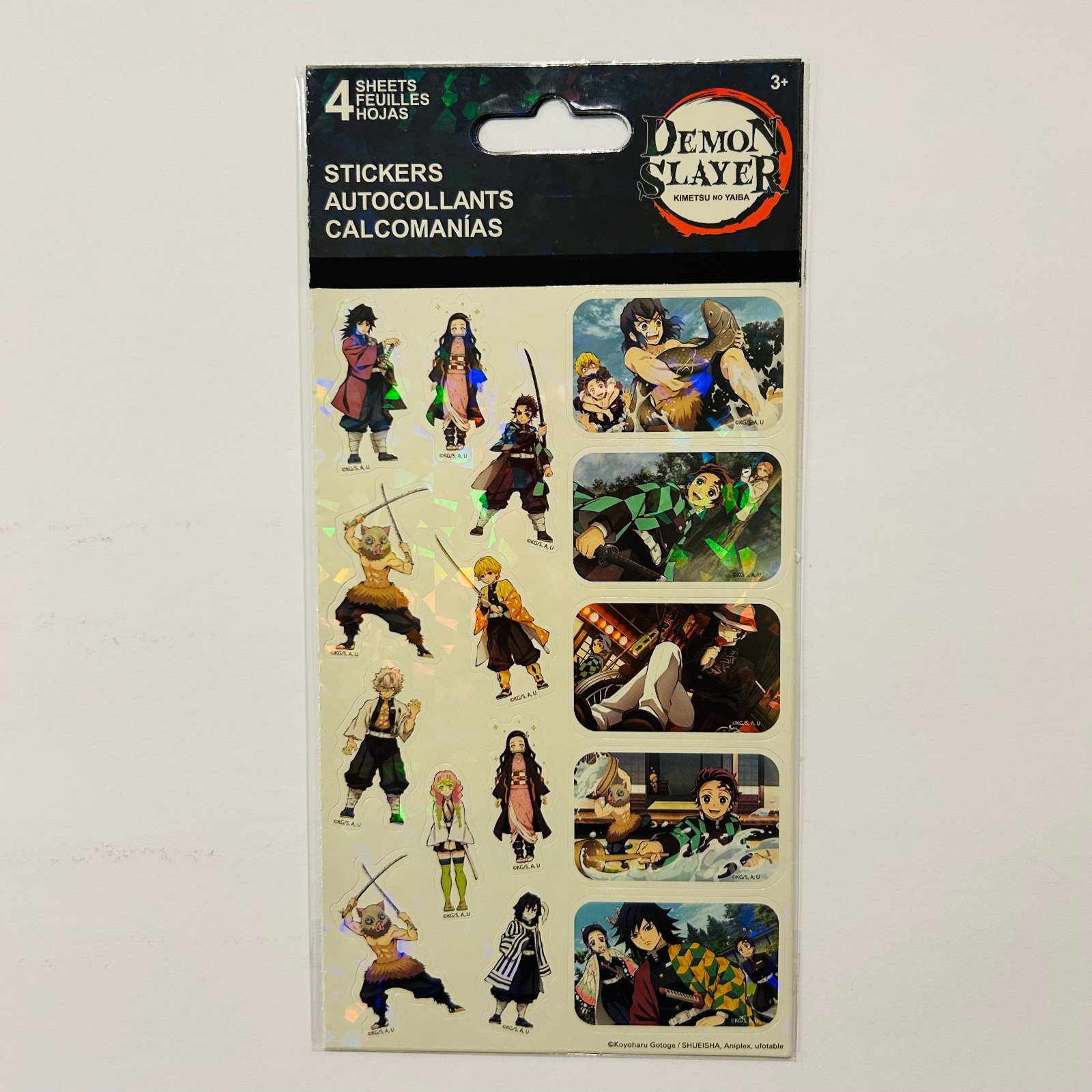 DEMONSLAYER Stickers by Sandylion | Glossy + Holographic 2pk with 4 sheets