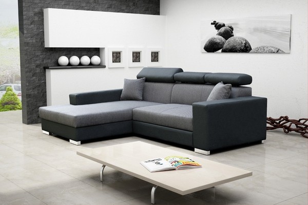 Schlafsofa Eck Sofa Couch Bettfunktion Polster Eck Garnitur Sofas Schlaffunktion-image
