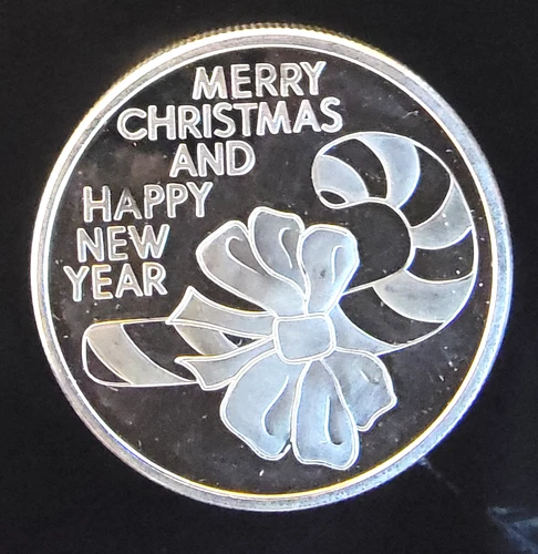 1997 Merry Christmas & Happy New Year Season Bullion-0.999 Silver 1 Oz Art Coin