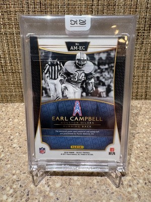 2025 PANINI HONORS EARL CAMPBELL GAME WORN MATERIAL/ ON CARD AUTO