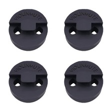 4 Pack Violin Practice Mute Round Rubber Tourte Style for Violin Viola