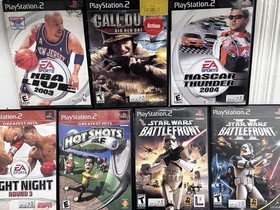 Sony PlayStation 2 PS2 Slim SCPH-70012 Bundle Tested & Working 7 Games