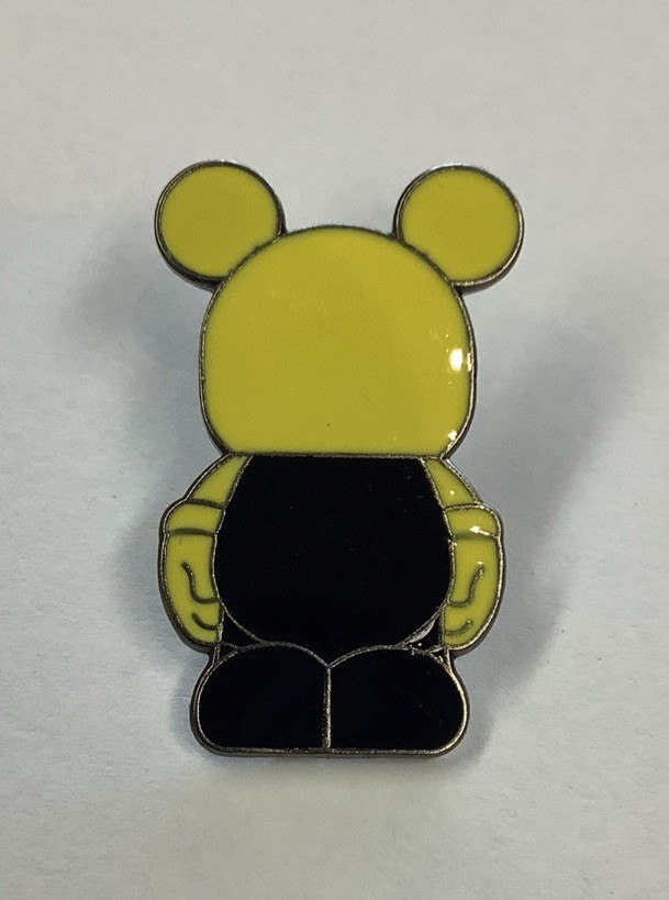Walt Disney Trading Pin Game Vinylmation Jr Yellow And Black Mickey Disneyland  