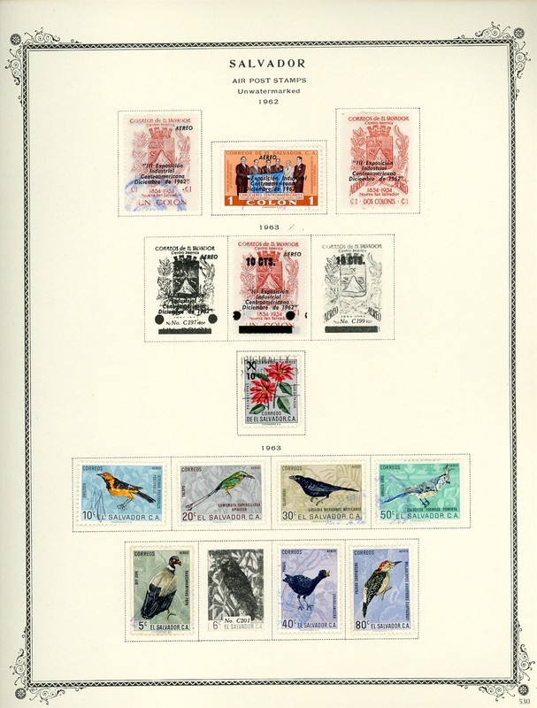 EL SALVADOR Selections on Scott Specialty Album Page Lot #63 - SEE SCAN - $$$