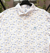 Margarita Short Sleeve Polo for Men by Rhoback,4 Way Stretch,Moisture Wicking