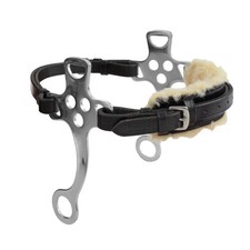 Shires Velociti GARA English Hackamore - Padded Leather Noseband  Stainless