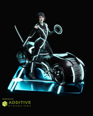 Quorra Tron by CA3D FAN ART 1:6 Statue Resin 3D Printed DIY Model Kit