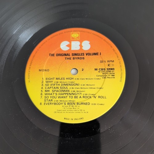 THE BYRDS - THE ORIGINAL SINGLES 1965/1967 1980 UK VINYL LP CBS32069 EX/VG - Picture 6 of 8