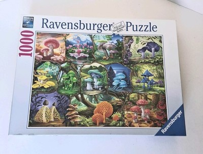 Ravensburger 1000 Teile Puzzle ''Schöne Pilze'' geöffnete Box versiegelte Teile