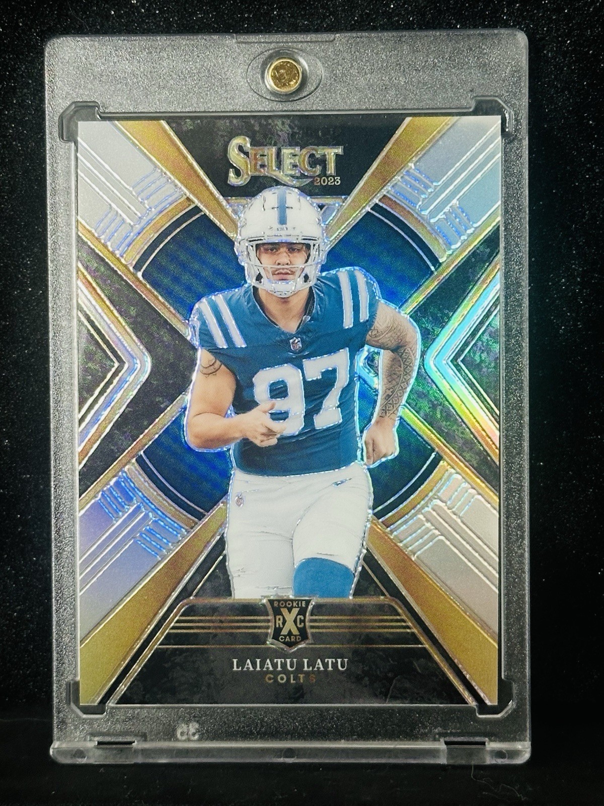 2023 Panini Select - 2024 XRC Silver Prizm Laiatu Latu Rookie SSP Case Hit COLTS