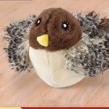 Tweeting Cat Toy Bird With Real Feathers