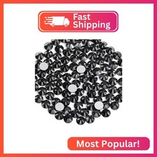 Beadsland 1440pcs Flat Back Crystal Rhinestones Round Gems for Nail Art and Craf