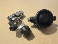 Atomic Aquatics B1 Regulator Set Swivel 1st Titanium 2nd Yoke READ 
