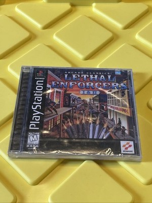 LETHAL ENFORCERS I & II Playstation PS1 USA Brand New Factory Sealed Konami NICE