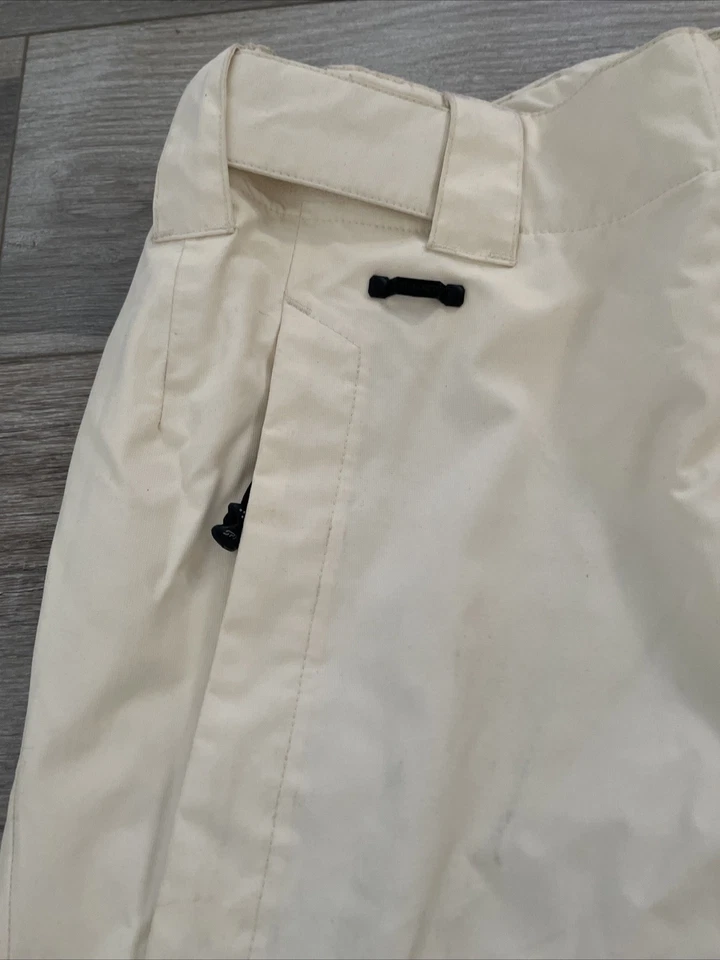 Pantalones de Nieve Spyder Mujer L Crema Forrados Rellenos Esquí Snowboard Tobillo Cremallera Bootcut Foto 3 de 4