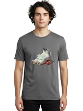 Polar-Bear-13 Mens Graphic Tee, 100% Cotton, Casual Summer Wear