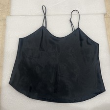 Neiman Marcus vintage silk camisole. black. style 110 size Large