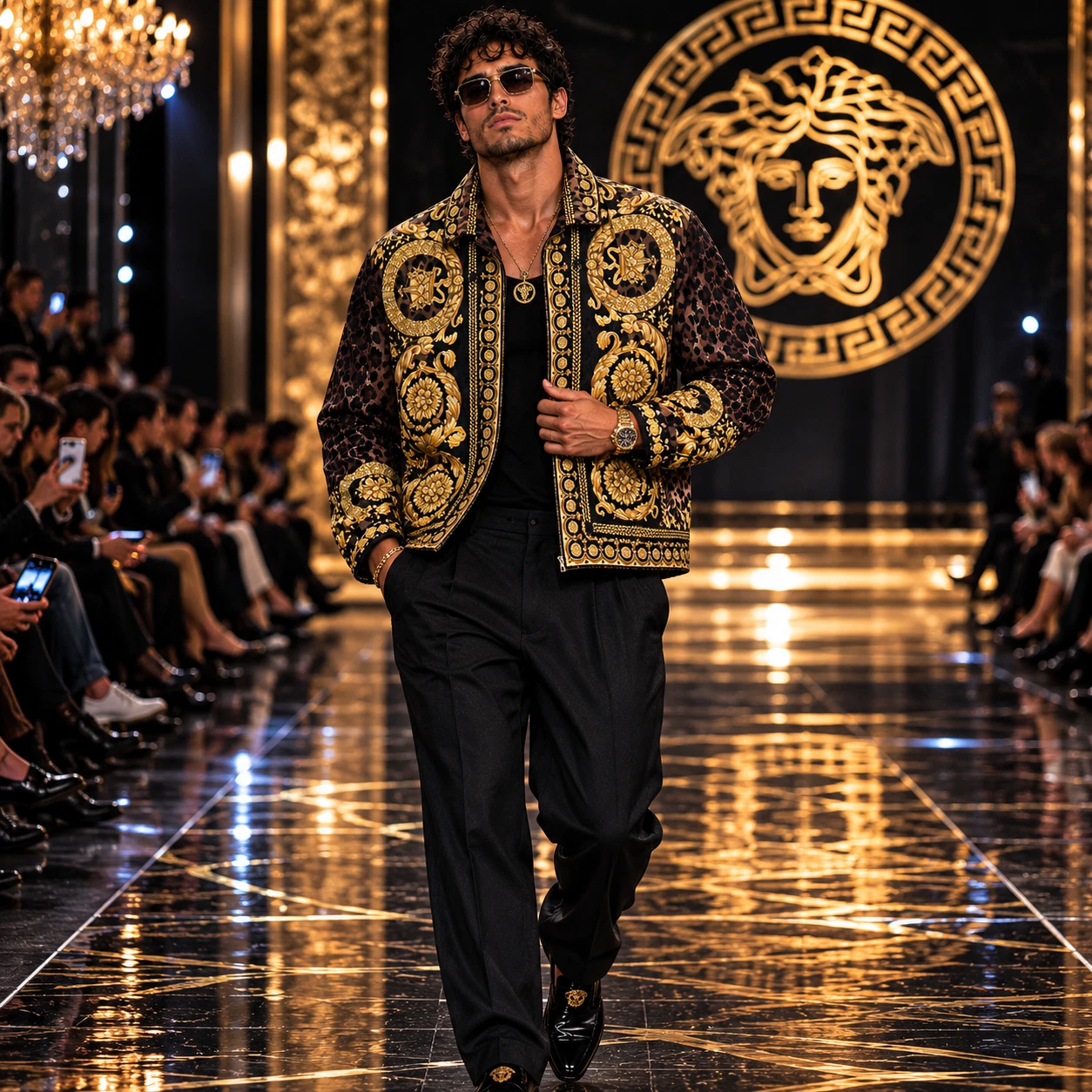 Versace Wild Baroc Print Blouson Jacket — Men's IT 48 (US 38) | New With Tags image 4