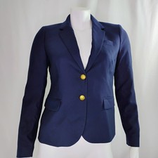 J. Crew Schoolboy Blazer Women's Size 4 Navy Blue Sport Business Jacket