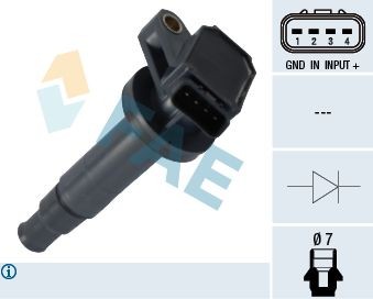FAE ZüNdspule 80282 FüR Toyota Daihatsu CitroËN Peugeot Subaru-image