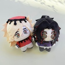 10cm Demon Slayer Anime Douma Kokushibo Shinazugawa Plush Doll Pendant Toy Gift
