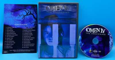 Omen IV: The Awakening DVD 1991 Horror with Insert Widescreen Faye Grant Tested