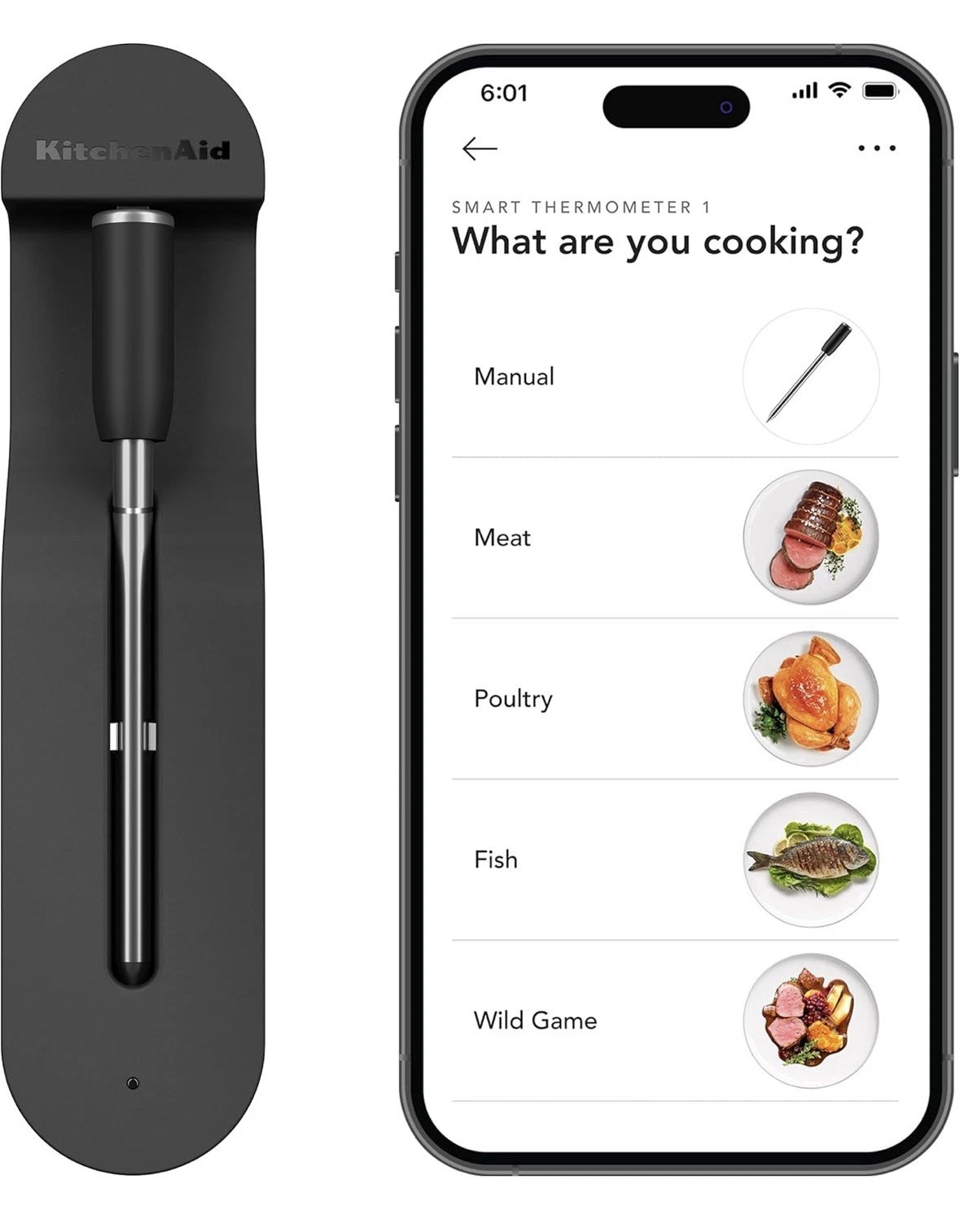 KitchenAid Yummly Smart Bluetooth Meat Thermometer, NEW