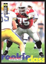 3908H 1997 Collector's Choice St. Louis Rams #ST8 Orlando Pace