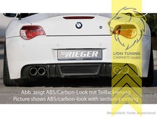Rieger Heckansatz Heckspoiler Diffusor f�r BMW Z4 E85 Coupe Cabrio nicht M Paket