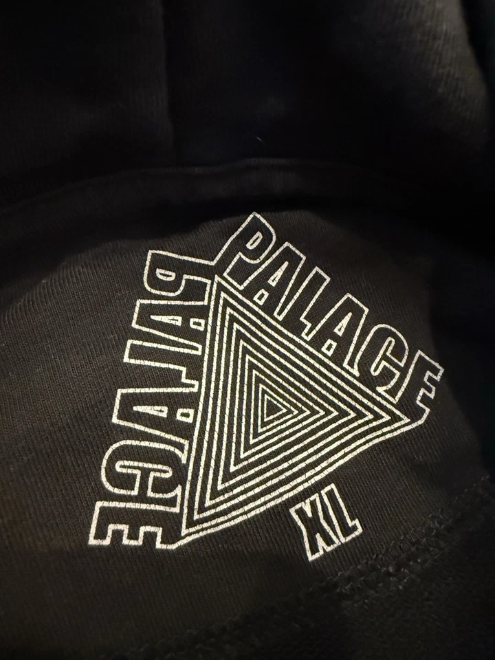 Palace Spirfire Live to Bun Capucha Negra Hombre Talla XL FW20 Foto 3 de 4