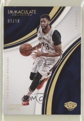 2016-17 Panini Immaculate Gold 9/10 Anthony Davis #6 0vf5