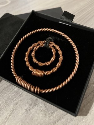 Kupfer 99,9% Tensor Ring Set. Earth, Sacred & Quad Twist Empowerment Cubit